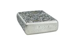 Zippo Deep Carve Snake Floral Dizayn Armor Case Özel Seri Çakmak