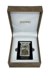 Zippo Deep Carve Snake Floral Dizayn Armor Case Özel Seri Çakmak