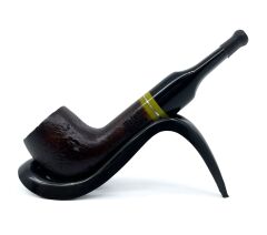 Pipsan İşlemeli El Yapımı Gül Kökü (Briar) Mini Pipo 9mm Filtreli - Model No: 17