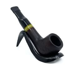 Pipsan İşlemeli El Yapımı Gül Kökü (Briar) Mini Pipo 9mm Filtreli - Model No: 17