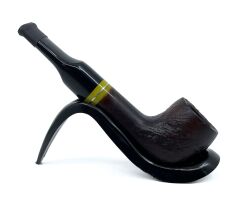 Pipsan İşlemeli El Yapımı Gül Kökü (Briar) Mini Pipo 9mm Filtreli - Model No: 17
