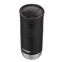Contigo Byron Pro Snapseal Termos Bardak 470ML - Siyah (Krom Taban)