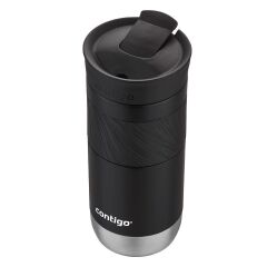 Contigo Byron Pro Snapseal Termos Bardak 470ML - Siyah (Krom Taban)