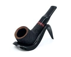 Pipsan İşlemeli El Yapımı Gül Kökü (Briar) Mini Pipo 9mm Filtreli - Model No: 18