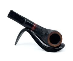 Pipsan İşlemeli El Yapımı Gül Kökü (Briar) Mini Pipo 9mm Filtreli - Model No: 18