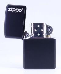 Zipoo Black Matte Classic Logo Lazer