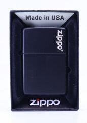Zipoo Black Matte Classic Logo Lazer