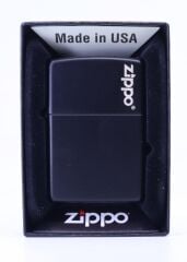 Zipoo Black Matte Classic Logo Lazer