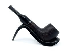 Pipsan İşlemeli El Yapımı Gül Kökü (Briar) Mini Pipo 9mm Filtreli - Model No: 19