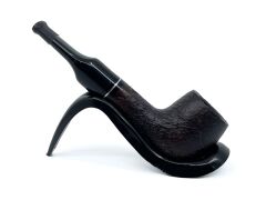 Pipsan İşlemeli El Yapımı Gül Kökü (Briar) Mini Pipo 9mm Filtreli - Model No: 19