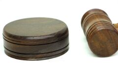 Ahşap El Yapımı Hakim Tokmağı