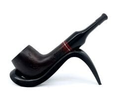 Pipsan İşlemeli El Yapımı Gül Kökü (Briar) Mini Pipo 9mm Filtreli - Model No: 20