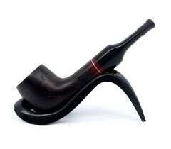 Pipsan İşlemeli El Yapımı Gül Kökü (Briar) Mini Pipo 9mm Filtreli - Model No: 20