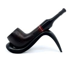Pipsan İşlemeli El Yapımı Gül Kökü (Briar) Mini Pipo 9mm Filtreli - Model No: 20