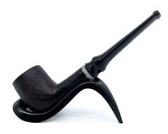 Dapper Bent Billiard Briar (Gül Kökü) 9 mm Filtreli El Yapımı Pipo - 3076