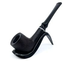 Dapper Bent Billiard Briar (Gül Kökü) 9 mm Filtreli El Yapımı Pipo - 3076