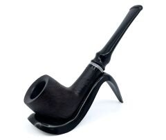 Dapper Bent Billiard Briar (Gül Kökü) 9 mm Filtreli El Yapımı Pipo - 3076