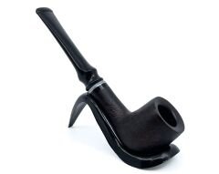 Dapper Bent Billiard Briar (Gül Kökü) 9 mm Filtreli El Yapımı Pipo - 3076