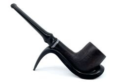 Dapper Bent Billiard Briar (Gül Kökü) 9 mm Filtreli El Yapımı Pipo - 3076