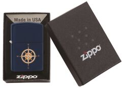 Zippo Navy Matte Compass - Pusula Dizayn Çakmak