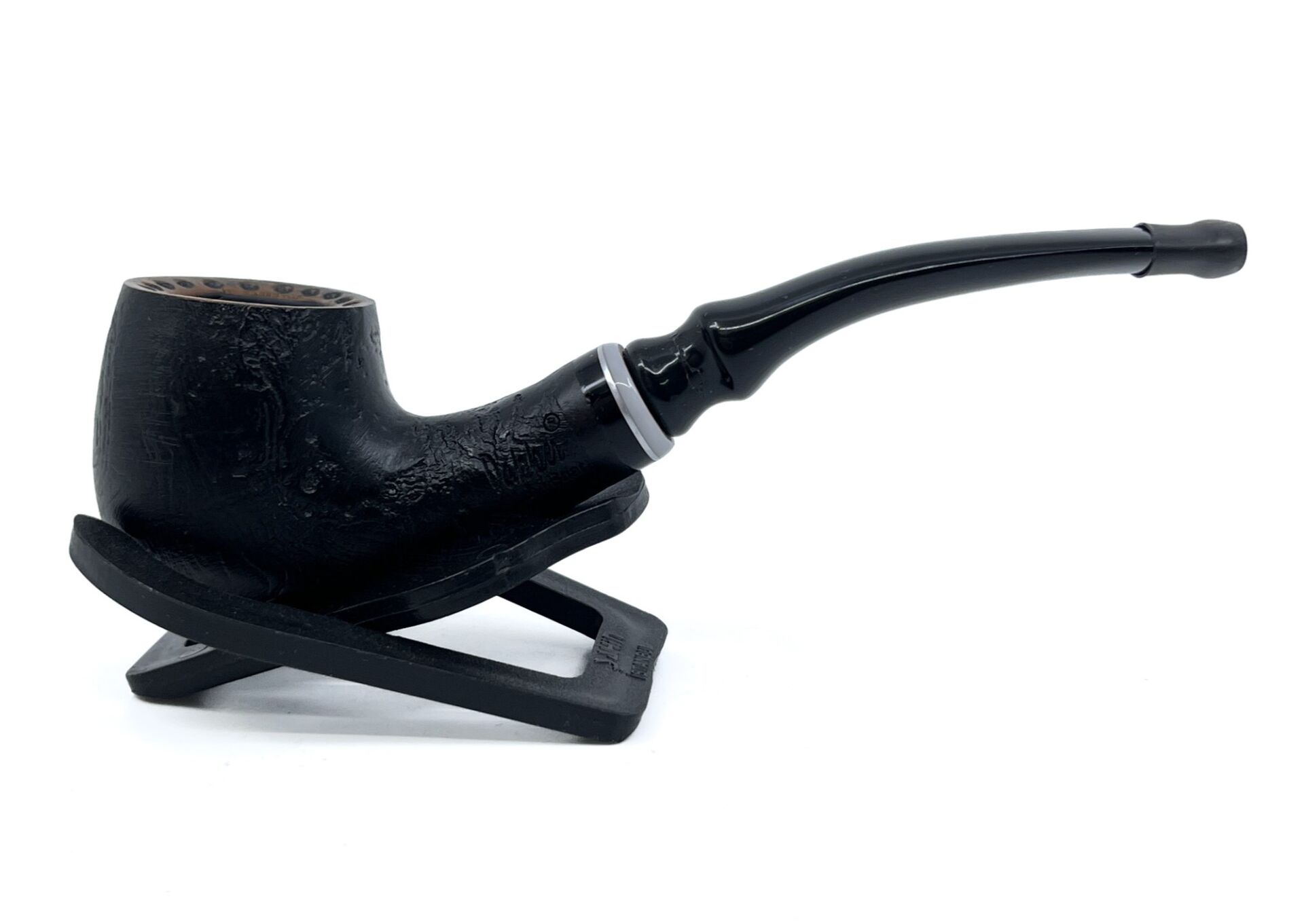 Dapper Bent Apple Briar (Gül Kökü) 9 mm Filtreli El Yapımı Pipo - 3075