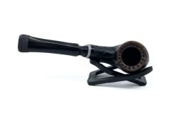 Dapper Bent Apple Briar (Gül Kökü) 9 mm Filtreli El Yapımı Pipo - 3075