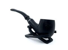 Dapper Bent Apple Briar (Gül Kökü) 9 mm Filtreli El Yapımı Pipo - 3075