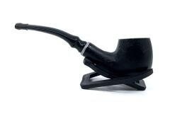 Dapper Bent Apple Briar (Gül Kökü) 9 mm Filtreli El Yapımı Pipo - 3075