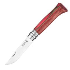 Opinel No 8 Laminated Birch Özel Seri Paslanmaz Bıçak (Kırmızı)
