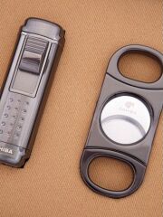 Cohiba Puro Makası ve Çakmak Puro Seti