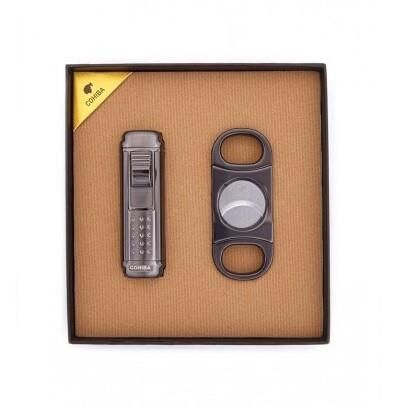 Cohiba Puro Makası ve Çakmak Puro Seti