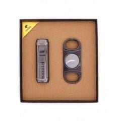 Cohiba Puro Makası ve Çakmak Puro Seti