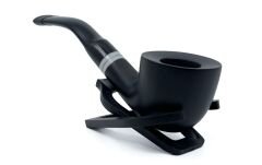 Dapper Bent Pot Briar (Gül Kökü) 9 mm Filtreli El Yapımı Pipo - 3074