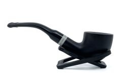 Dapper Bent Pot Briar (Gül Kökü) 9 mm Filtreli El Yapımı Pipo - 3074