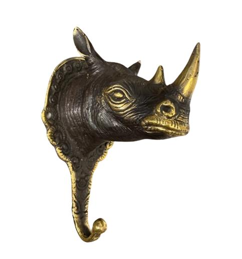 Pirinç Gergedan Figür Askılık