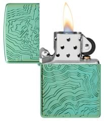 Zippo Map - Harita Dizayn Armor® Kasa Çakmak