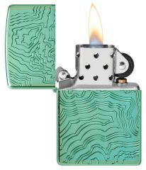 Zippo Map - Harita Dizayn Armor® Kasa Çakmak