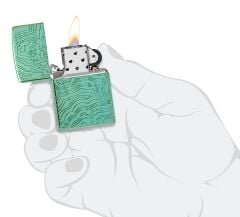 Zippo Map - Harita Dizayn Armor® Kasa Çakmak