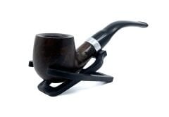 Dapper Bent Billiard Briar (Gül Kökü) 9 mm Filtreli El Yapımı Pipo - 3073