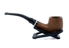 Dapper Bent Billiard Briar (Gül Kökü) 9 mm Filtreli El Yapımı Pipo - 3071