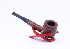 Şahin Sarı Yıldız  9mm. Kahverengi Filtreli Ebonit Saplı Pipo