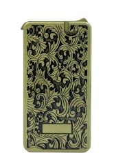 Zenit Klasik Kabartma Gravür Desenli Bronz Renk Metal Çakmak