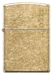 Zippo Logo Tumbled Brass Dizayn Çakmak