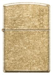 Zippo Logo Tumbled Brass Dizayn Çakmak