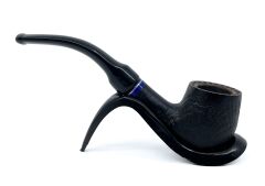 Dapper Bent Billiard Briar (Gül Kökü) 9 mm Filtreli El Yapımı Pipo - 3079