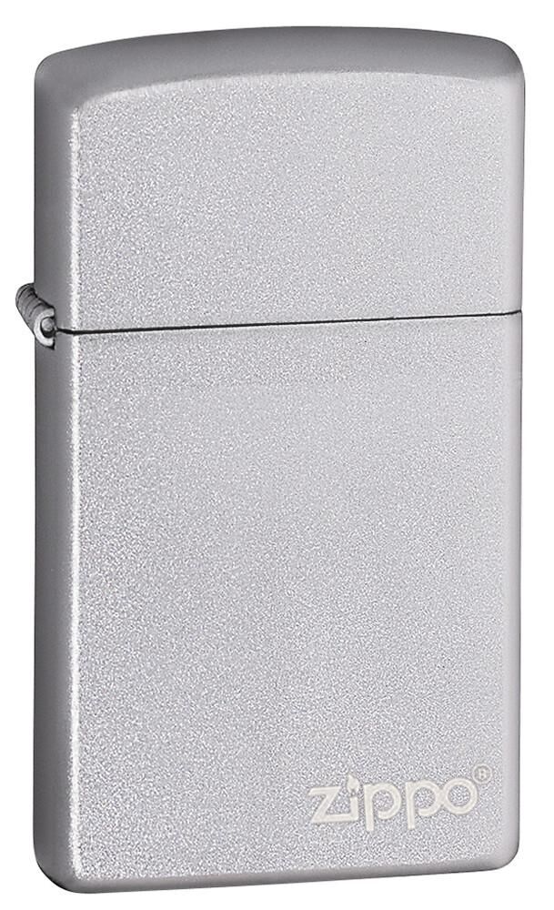 Zippo Slim Satin Chrome Bottom Logo Dizayn Çakmak