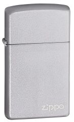 Zippo Slim Satin Chrome Bottom Logo Dizayn Çakmak