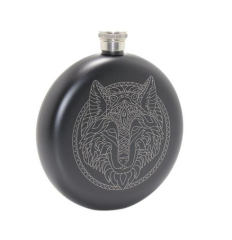 Kurt İşlemeli Cep Matarası 8 oz (237ml)