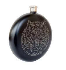 Kurt İşlemeli Cep Matarası 8 oz (237ml)