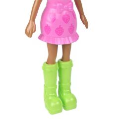 Polly Pocket ve Maceraları Ana Karakter Bebeği Anahtarlık JMN38 - Kalp Desenli-Çilek Desenli-Pembe Kapüşonlu Jkc63